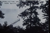 Looking down bluff towards lake